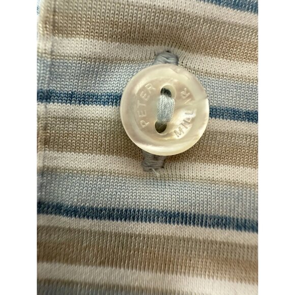 Peter Millar Polo Shirt Mens Crown Crafted Medium Striped Belfair Golf Club - Picture 6 of 14